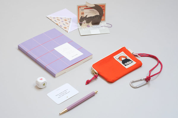Pop-up Greeting Card – Laptop Cat, UWP Luxe, stationery design