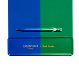 Caran d’Ache 849 Paul Smith Aluminium Ballpoint Pen – Cobalt & Emerald, Caran d'Ache, stationery design