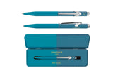 Caran d’Ache 849 Paul Smith Aluminium Ballpoint Pen – Cyan & Steel, Caran d'Ache, stationery design