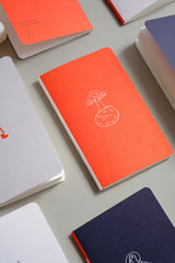 Pocket-sized notebooks from the Luna collection with a moon motif.