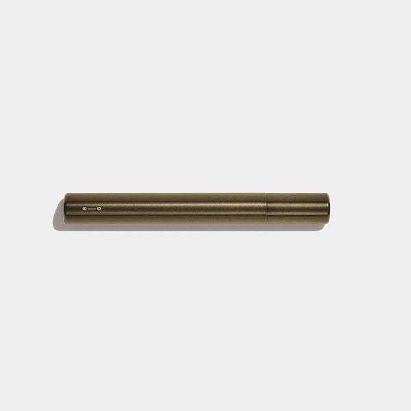 A bronze aluminum rollerball pen with a subtle sheen.