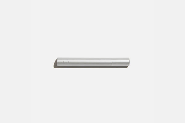 Onigiri Aluminium Rollerball Pen with Magnetic Cap – Silver, before breakfast, home office, designer's stationery