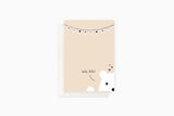 greeting card - baby bear, Eokke, decorative greeting card, stationery shop, designer office supplies