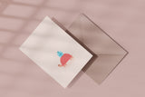 greeting card - turtle, Eokke, decorative greeting card, stationery shop, designer office supplies