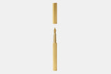 Classic Revolve Fountain Pen – Brass, ystudio, stationery design, home office