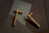 Classic Revolve Fountain Pen – Brass, ystudio, stationery design, home office