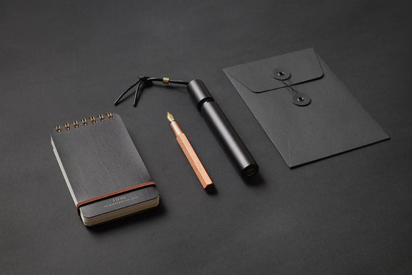 BLACK ENVELOPES WITH BUTTONS B6, Papierniczeni, home office, stationery design
