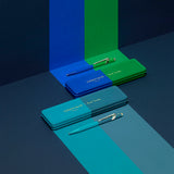 Caran d’Ache 849 Paul Smith Aluminium Ballpoint Pen – Cobalt & Emerald, Caran d'Ache, stationery design